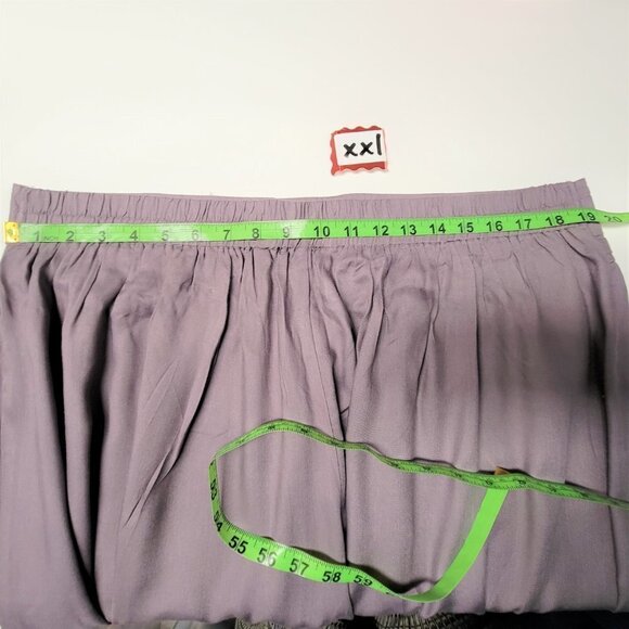 Grey Capri Pants, Culottes Wide Leg, Casual Pants- Size S, L, XL, XXL - Picture 11 of 12